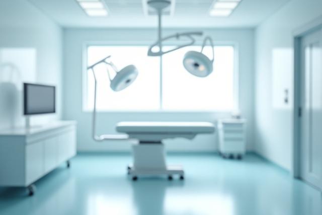 Clean, modern, empty medical examination room with pristine equipment, ready for patient care in Coventry